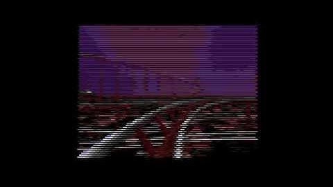roller coaster animation for Atari 8-bit