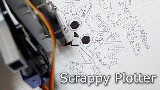Scrappy Pen Plotter Draws Meow!
