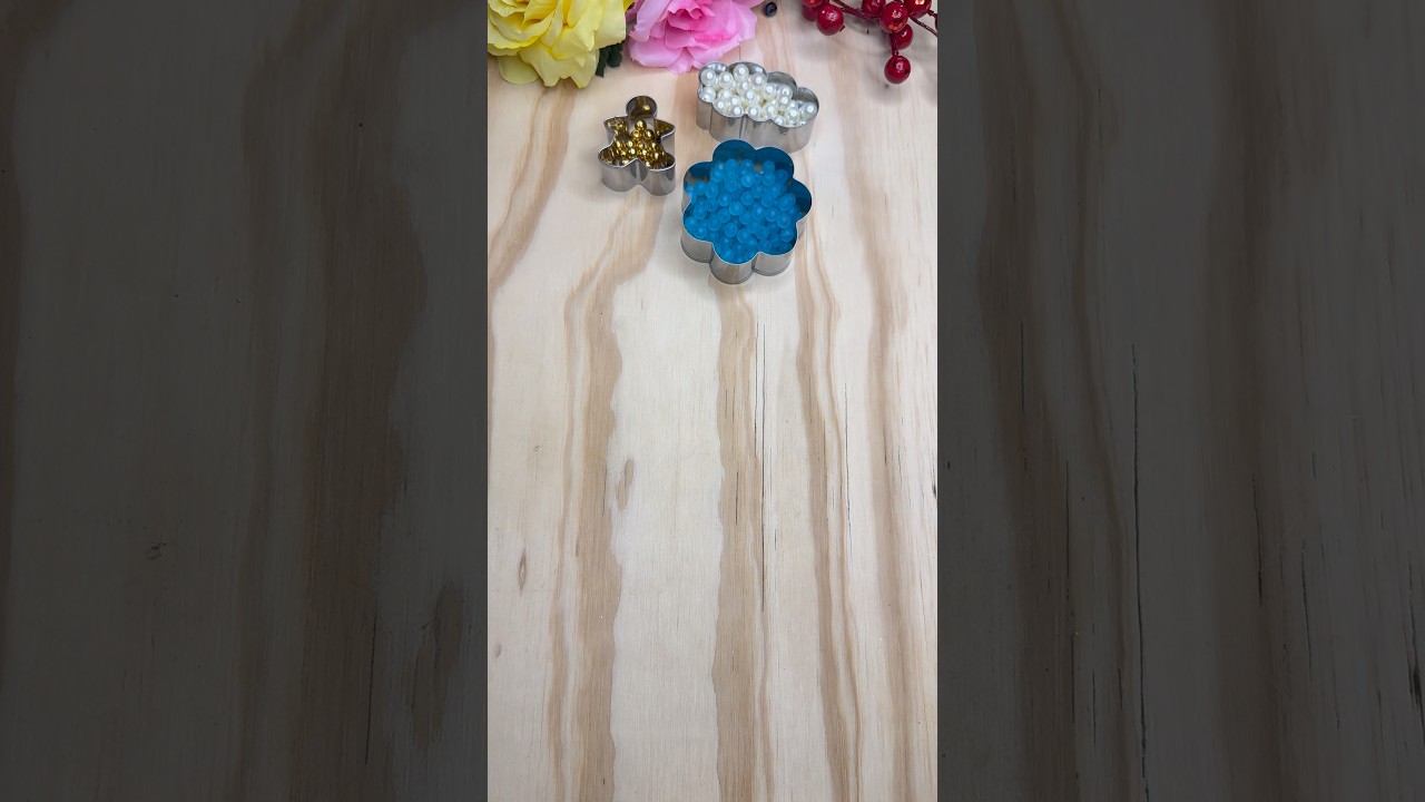 Oddly Satisfying Reverse Beads ASMR ✨ Wood & Flowers | Silent Visual Calm