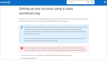turnitin.com Registration Instructions using a Class Enrollment Key