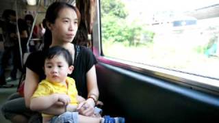 20100922 ☆彡 YO第一次坐火車 part 2/2