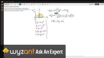 Volume of a solid using washer method