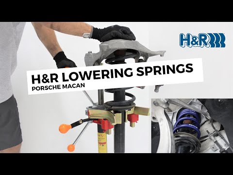 Porsche Macan - H&R Lowering Springs Install - YouTube