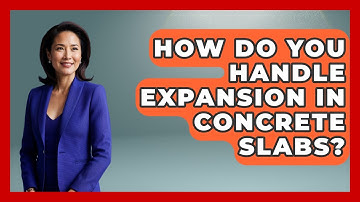 How Do You Handle Expansion In Concrete Slabs? - Civil Engineering Explained