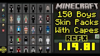 150 Boys Skin Packs With Capes For Minecraft 1.19.81 (Mobile and PC) screenshot 4