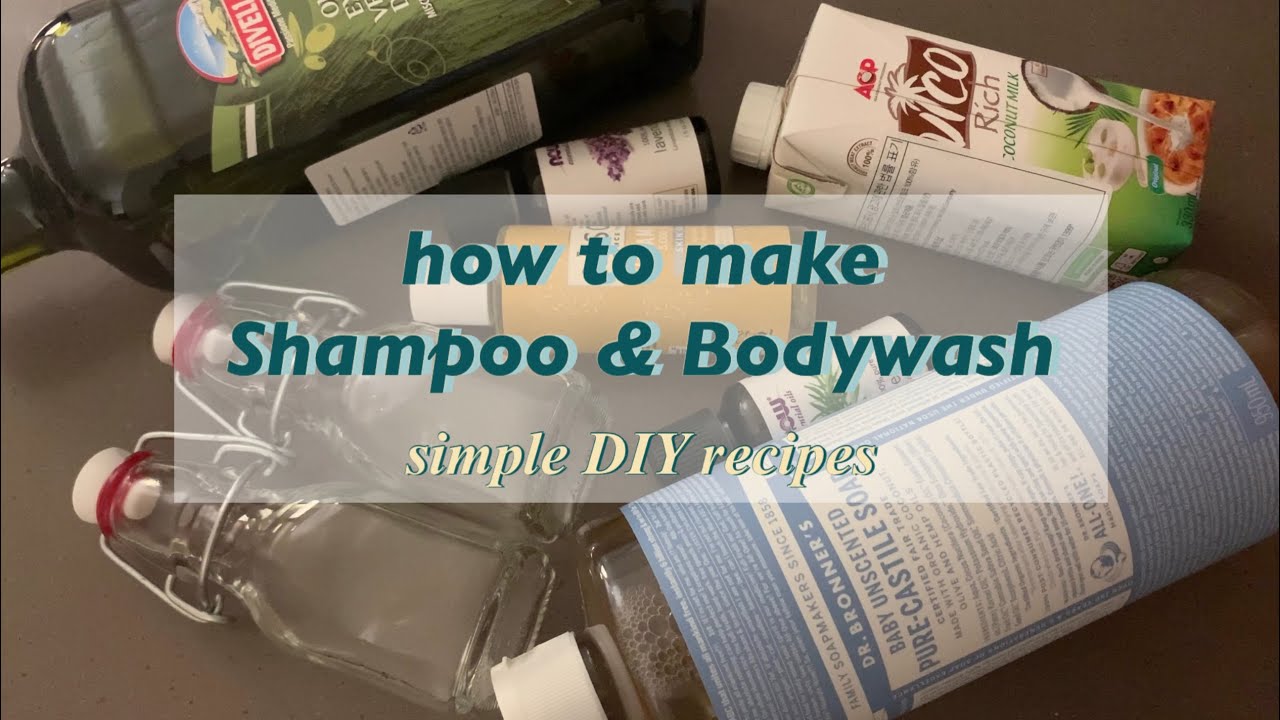 천연샴푸&바디워시 만들기 | (shampoo, body wash recipe) - YouTube