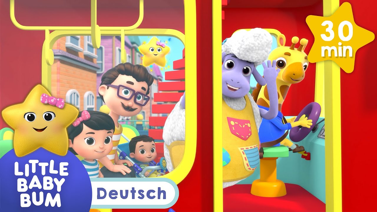 Die Räder am Bus | Kinderlieder | Little Baby Bum Deutsch | Cartoons ...