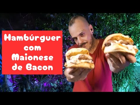 How to Make a Burger with Bacon Mayo! Make it at Home!! By Henrique Minimim #MiniKitchen