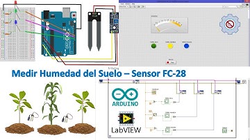 Medir Humedad del Suelo con el Sensor Higrómetro FC-28 | Tutoriales Arduino + LabVIEW