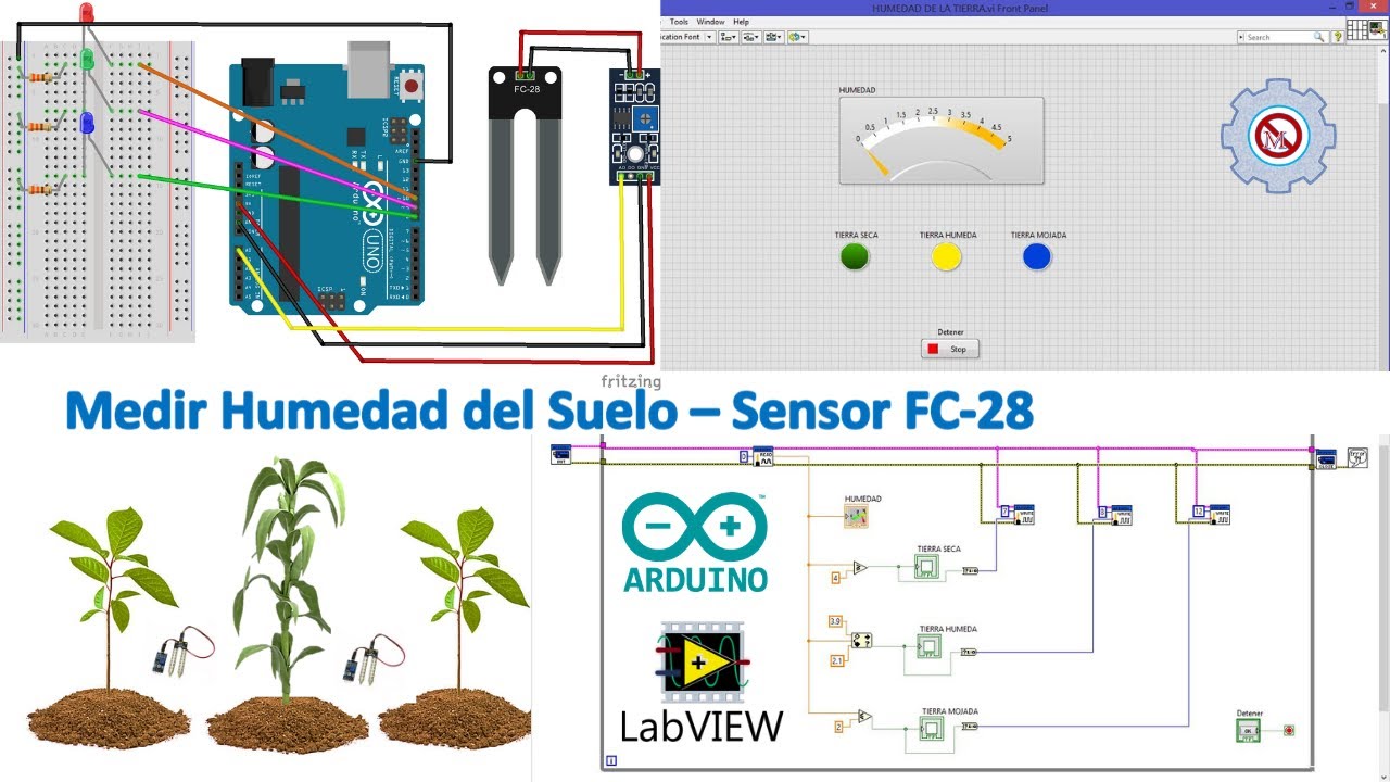 Sensor De Humedad Del Suelo Tierra Higrometro Arduino Pic FC-28 YL