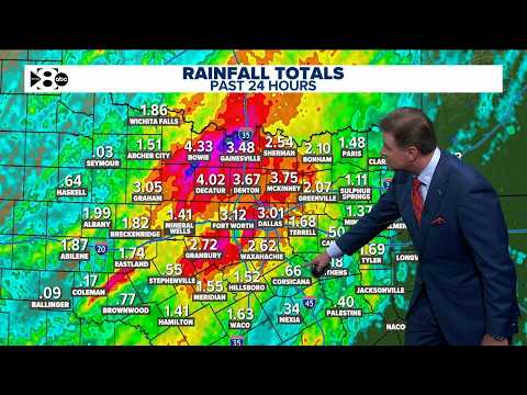 WFAA Weather update: Pete Delkus says it will be 'moist' through Friday