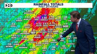 WFAA Weather update: Pete Delkus says it will be 'moist' through Friday