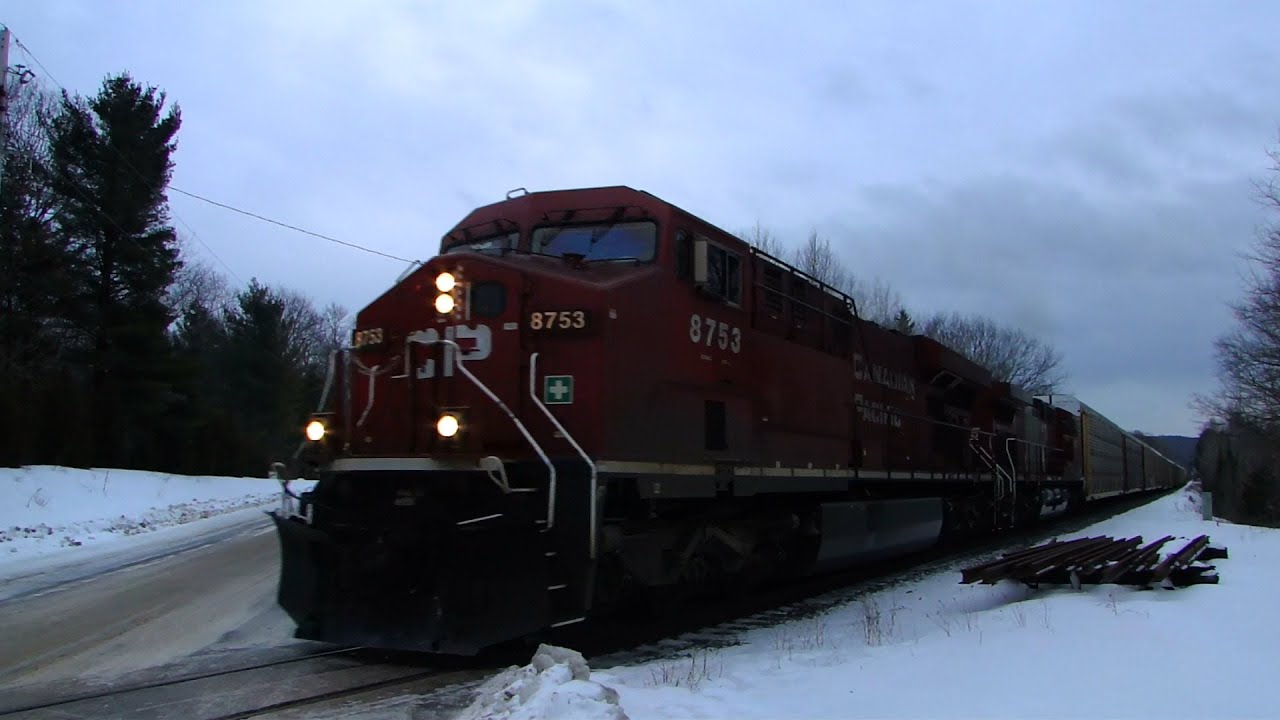 EMERGENCY! CP 8753 near Carley (19JAN2012) - YouTube