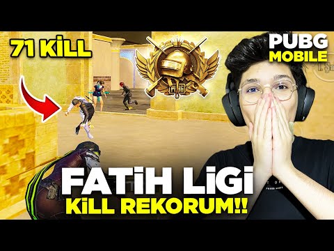 FATİH LİGİNDE KİLL REKORUM!! 71 KİLLS - PUBG MOİLE