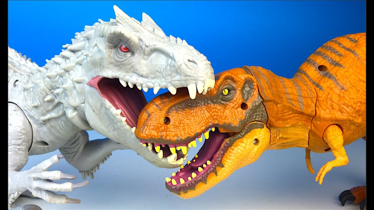 jurassic world stomp and strike tyrannosaurus rex figure