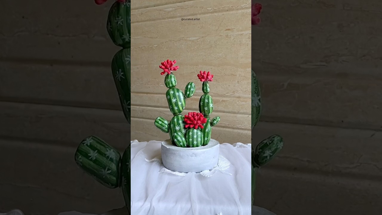 DIY idea plant from stones 