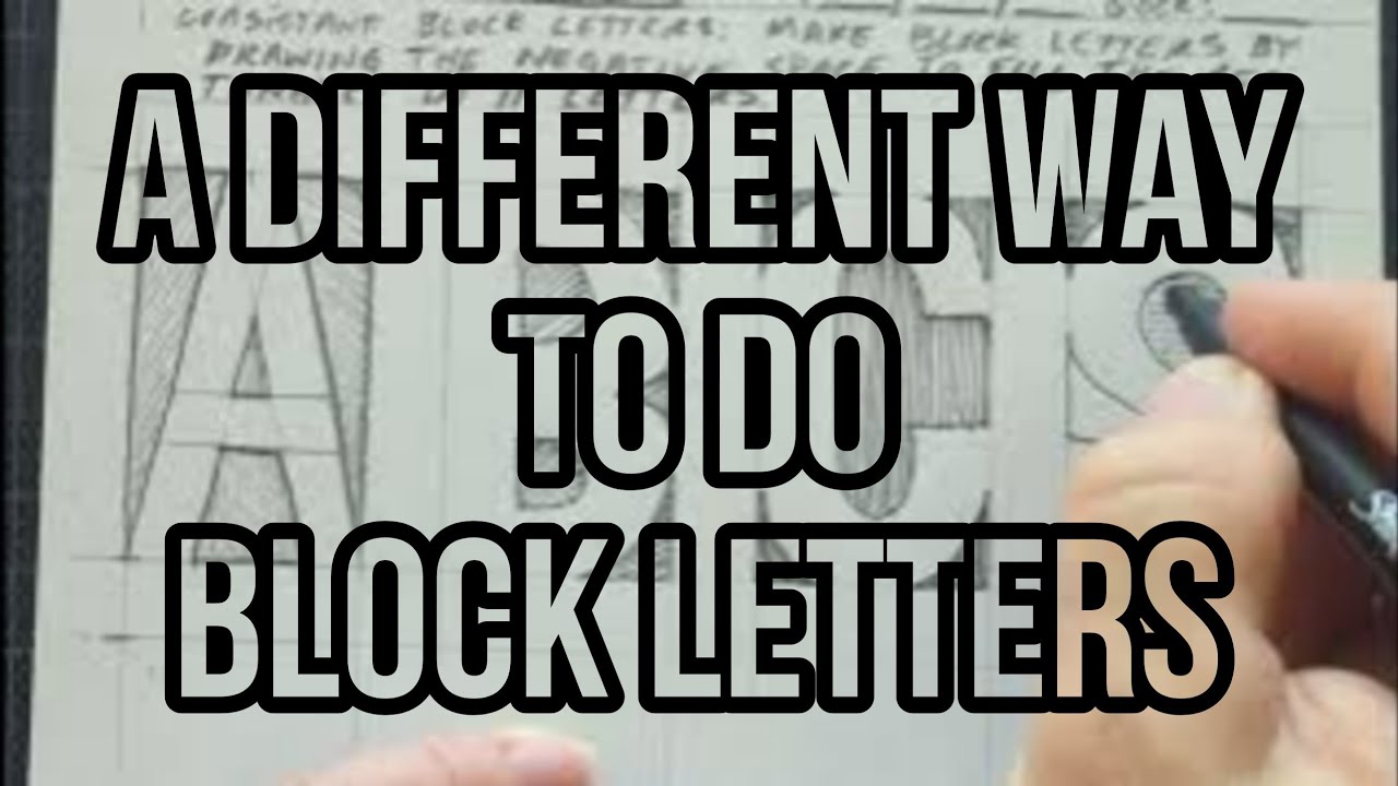 a different way to do block letters - YouTube