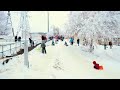 Заснеженный Краснодар 2022. Катание на горке. Городской парк &quot;Старая Кубань&quot;. Детство без интернета.