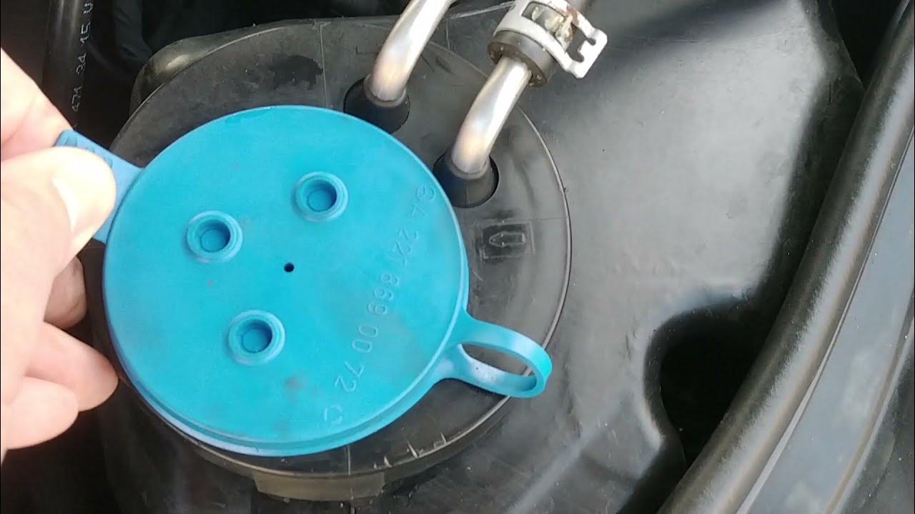 2007 Mercedes S550 windshield washer pump replacement YouTube