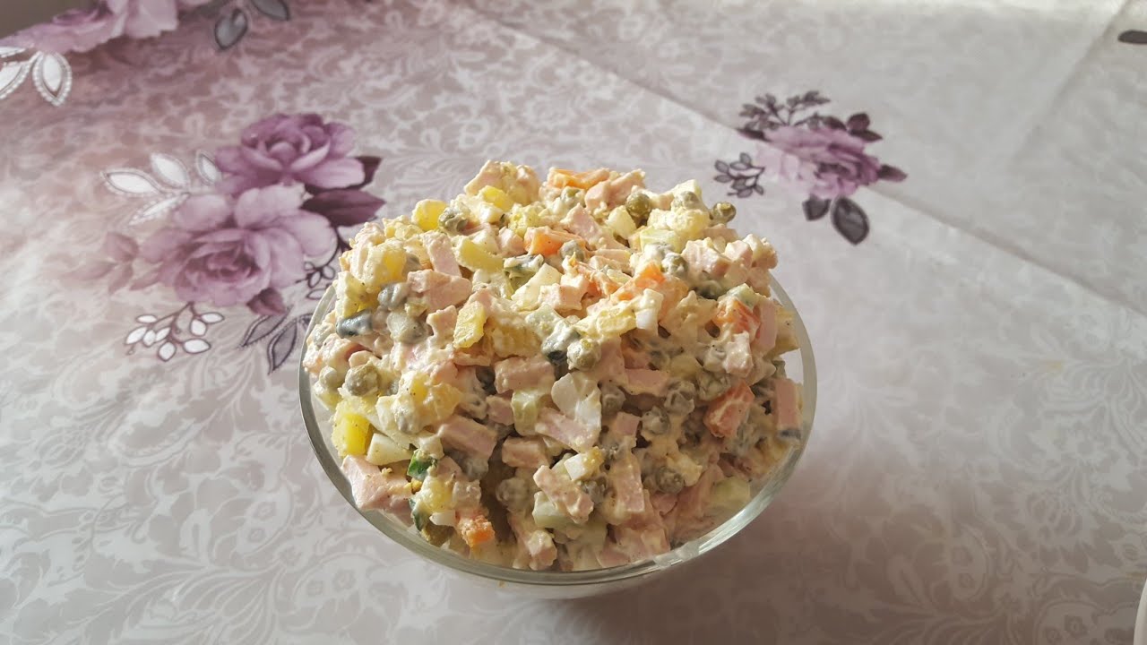 Leckerer Russischer Salat Olivier|Wintersalat - YouTube