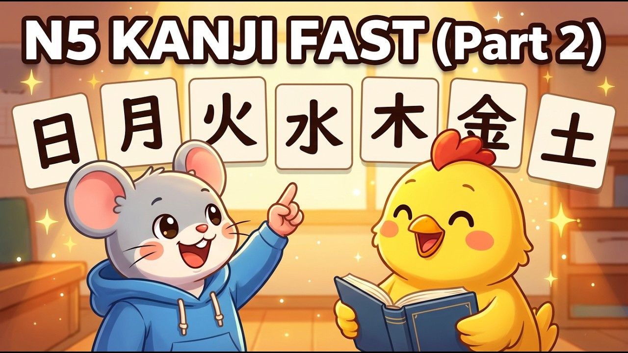 [N5]  Trọn gói 100 từ Kanji N5-  Combo 100 Kanji N5 (Part 2)