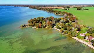 Fall Lake Simco by drone