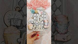 Alice in Wonderland Themed Cake Topper #diy #cardstockcrafts @12x12CardstockShop