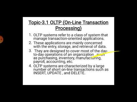 BISession 15 3 1 OLTP On Line Transaction Processing