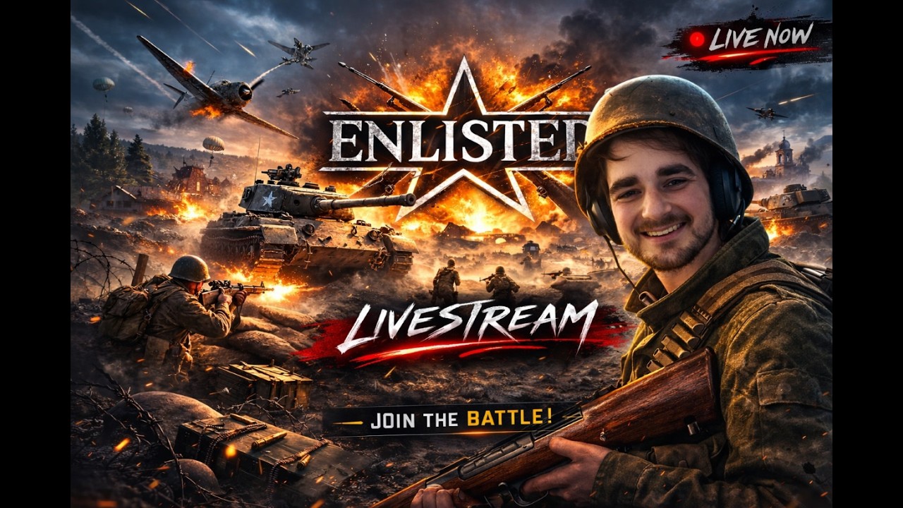WW2 but I’m Just Here for Vibes 😎| Enlisted LIVE