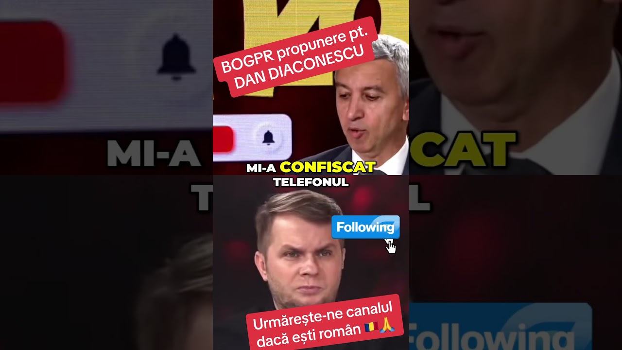 BOGPR ii spune lui DAN DIACONESCU ca Îl preferă pe Călin Georgescu ! ￼