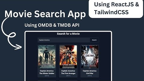 Movie Search Web App Using ReactJS & TailwindCSS | OMDB & TMDB API Integration | Code With Pawan