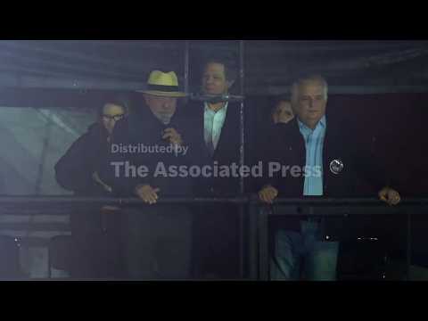 Brazil's President Lula holds rally at campaign event in Guarulhos
