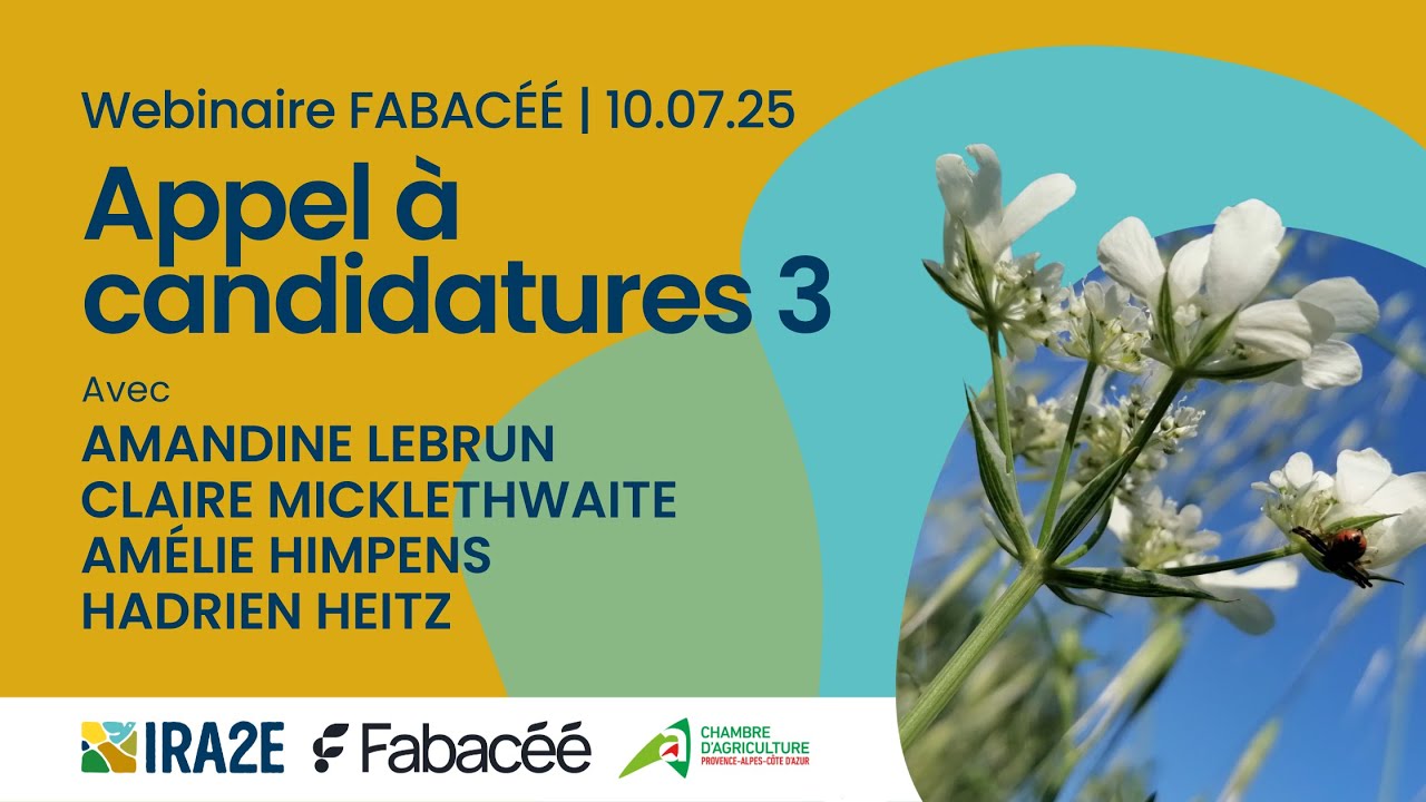 Webinaire régional PACA FABACÉÉ   AAC3