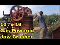 10"x16" Portable Gas Jaw Crusher For Mining, Concrete, Rocks, Asphalt, Stones