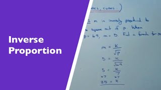 Inverse Proportion Formulas (Part 2 – y is inversely proportional to x squared or x cubed)