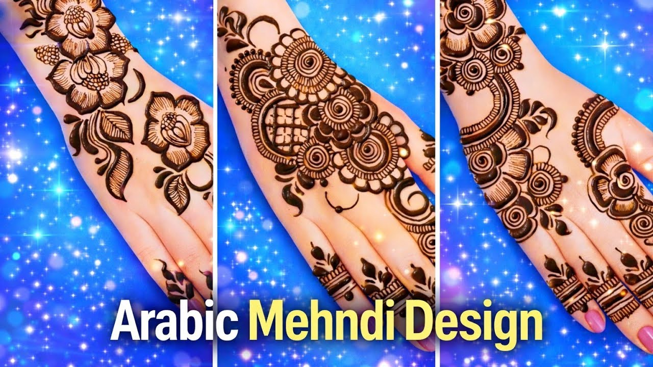 Mehndi design arabic style🌼 | Patti 🌿 wali mehndi design back hand | Gulab 🥀wali mehandi