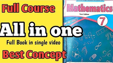 Grade 7 Maths Full Book Solutions for KPK Test | جامع کتاب حل برائے کلاس 7 ریاضی|#education #exam.