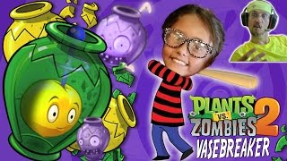 Plants vs. Zombies 2: VASE BREAKER - Dad & Daughter play Mini-Game (iOS Face Cam) INTRO w/ Lexi