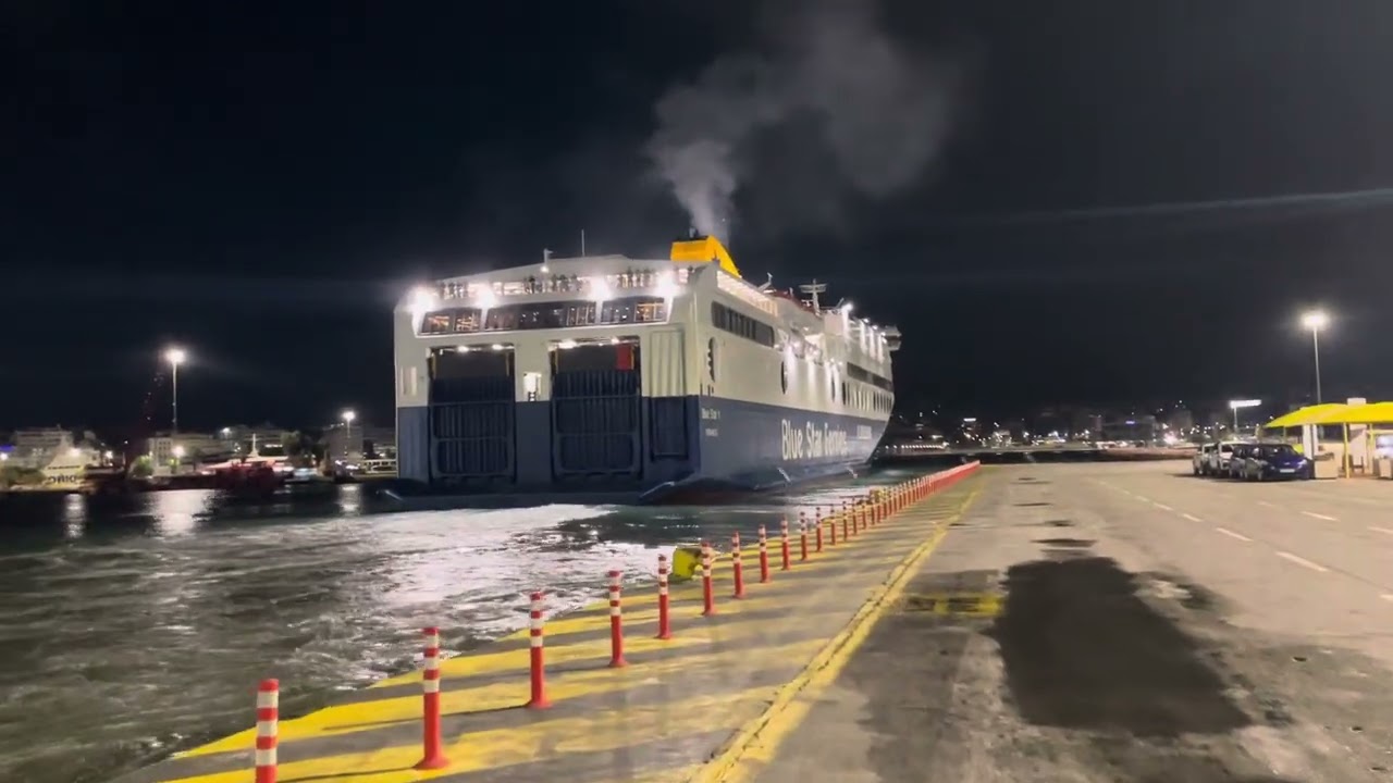 Παρθενική Αναχώρηση Blue Star 1 από το λιμάνι του Πειραιά για Μηλο και Χανιά 