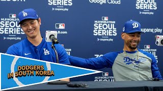 Shohei Ohtani, Mookie Betts and Freddie Freeman on playing in South Korea by Los Angeles Times 20,450 views 12 days ago 3 minutes, 42 seconds