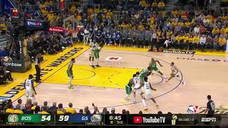 Steph Curry dancing around Al Horford