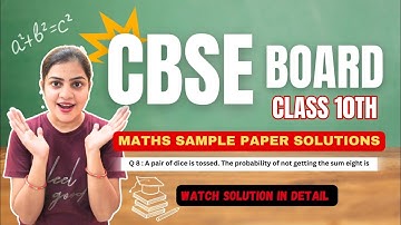 Q8 A pair of dice is tossed.The probability of not getting the sum eight is #cbsesamplepapersolution