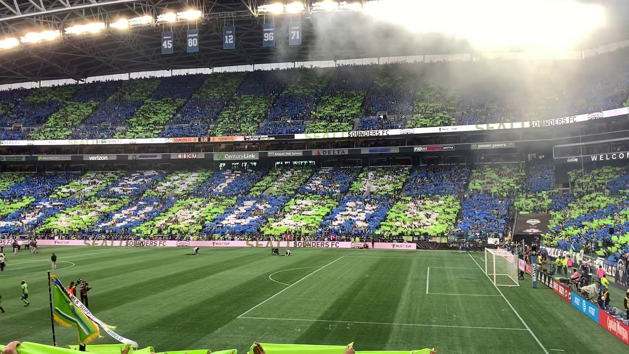 Seattle Sounders player introductions for MLS final 2019