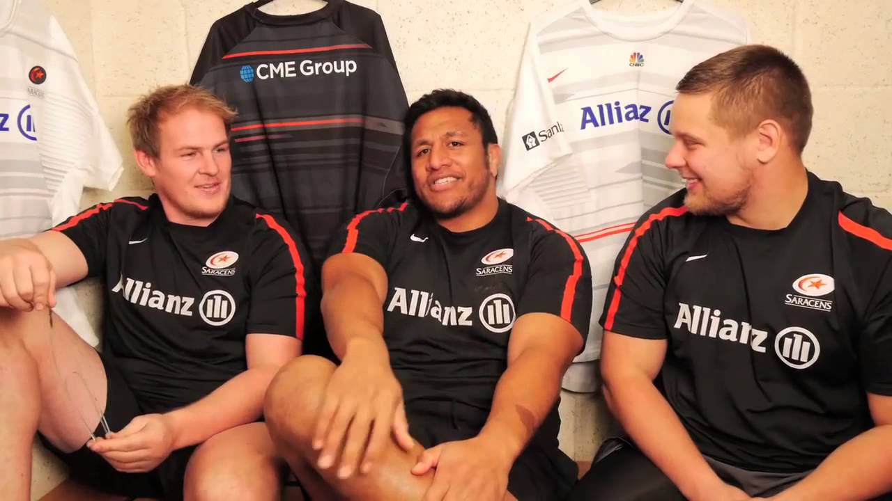Saracens World: Gill, Vunipola & Barrington