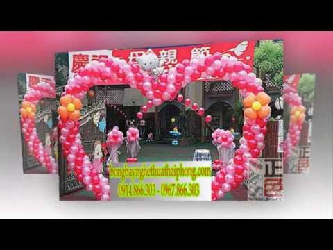 Video Trang trí tiệc cưới với bóng bay nghệ thuật - youtube