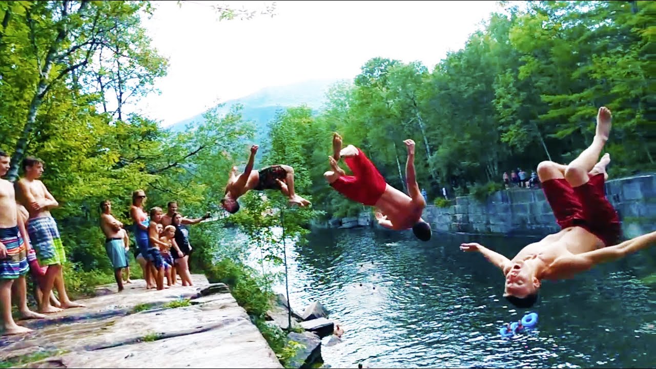 Cliff Jumping DORSET QUARRY, VT YouTube
