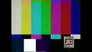 KTXH (Independent, Now MyNetworkTV) Off-Air Color Bars 1989
