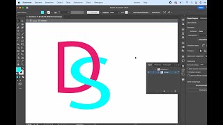 Easy way to overlap letters in adobe illustrator, beginner tutorial