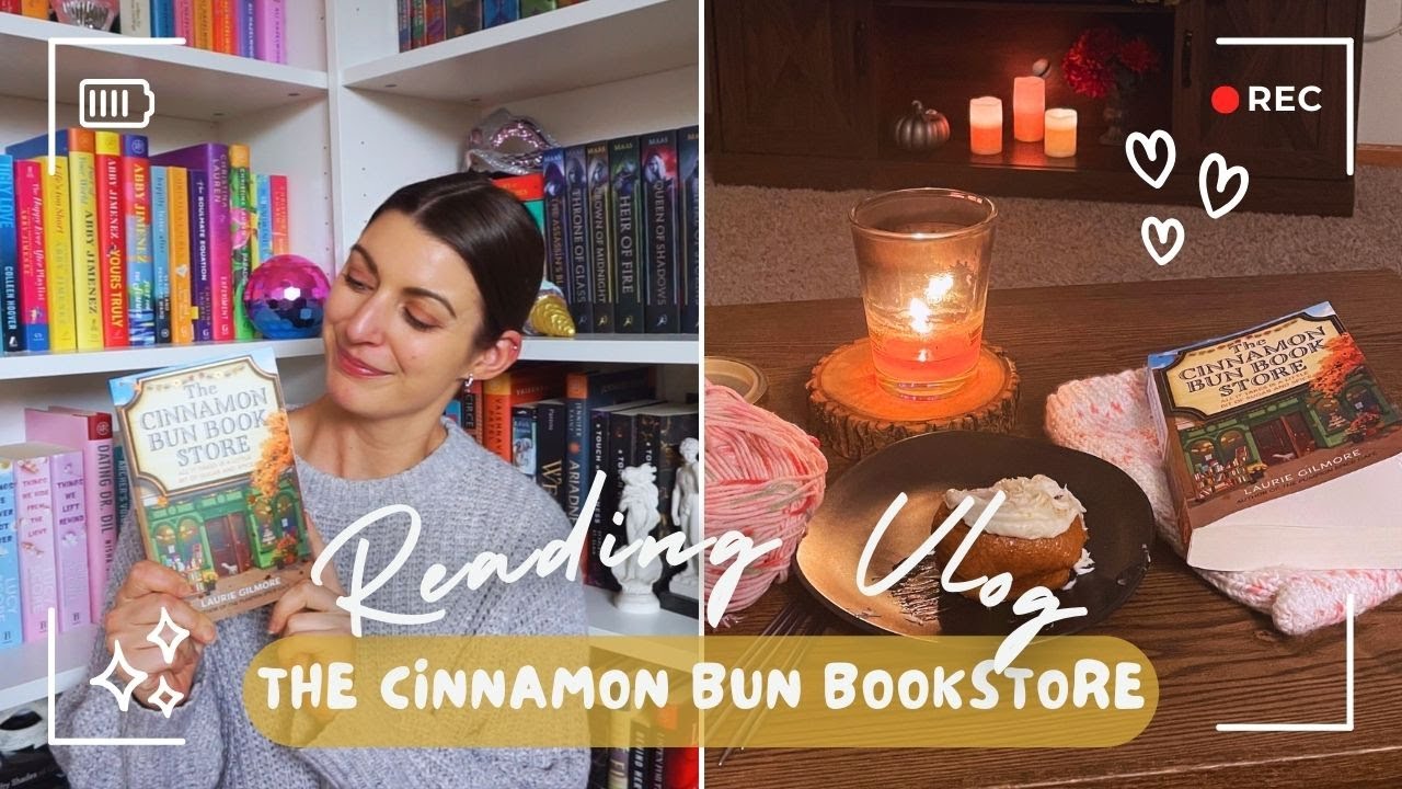 READING VLOG | The Cinnamon Bun Bookstore no spoilers - YouTube