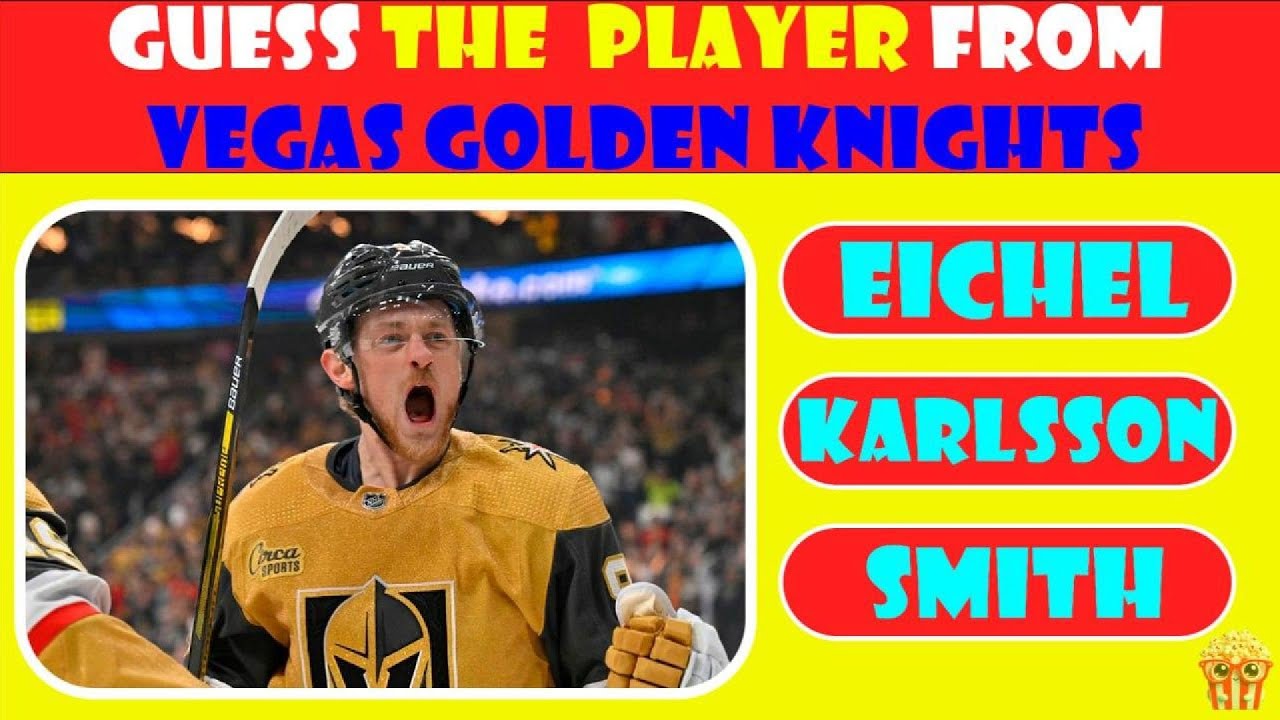 GUESS THE GOLDEN KNIGHTS PLAYER 🏒🥅🌟 | QUIZ CORN CHALLENGE
